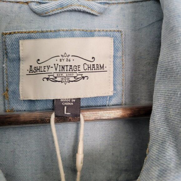 Ashley Vintage Charm Jean Jacket size L - Picture 2 of 7